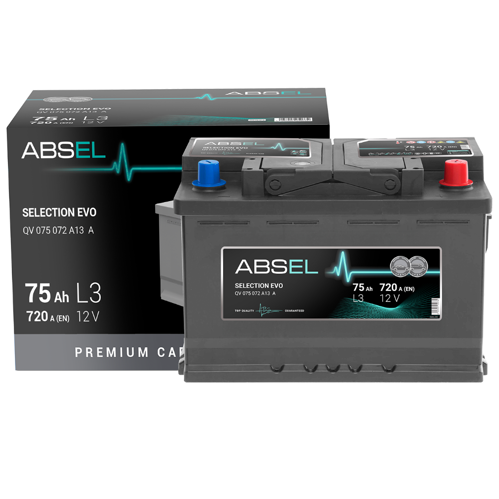 Аккумулятор SLI ABSEL SELECTION EVO 12V L3 72Ah 640A (0) ОП