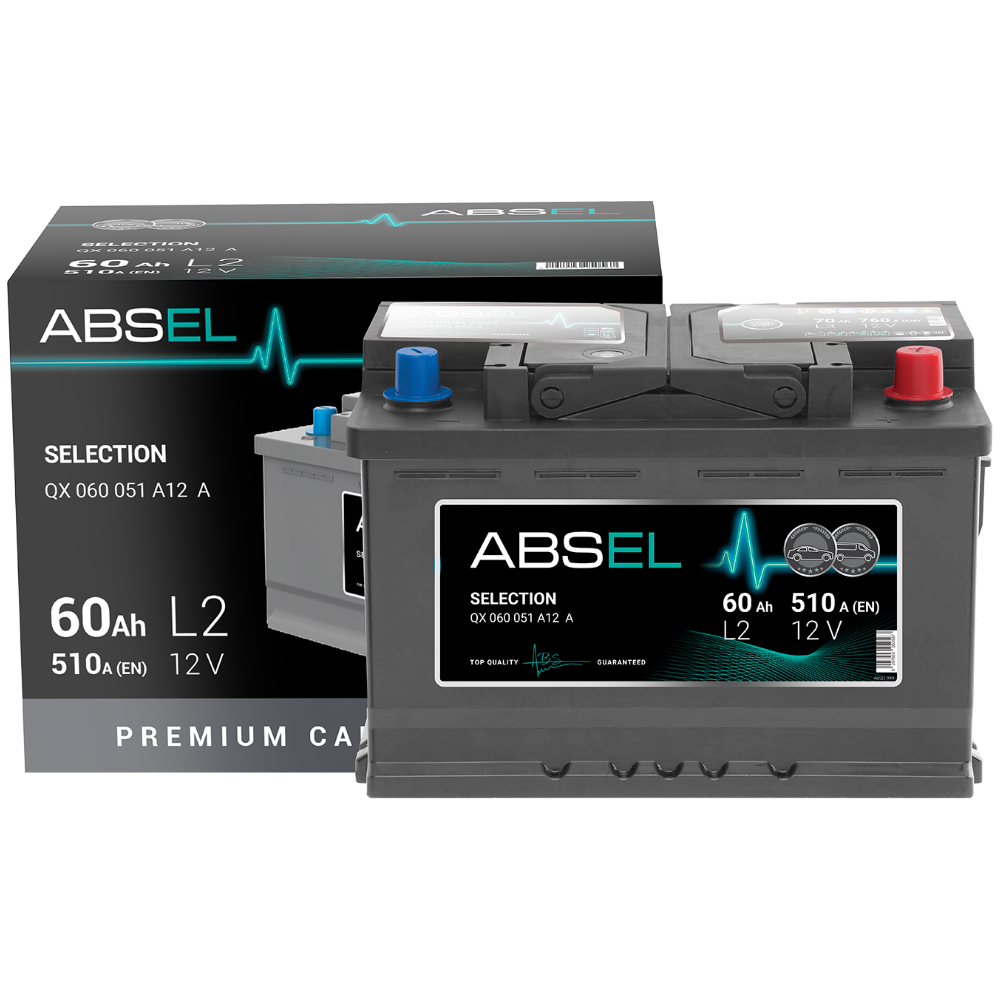 Аккумулятор SLI ABSEL SELECTION 12V L2 60Ah 510A (0) ОП